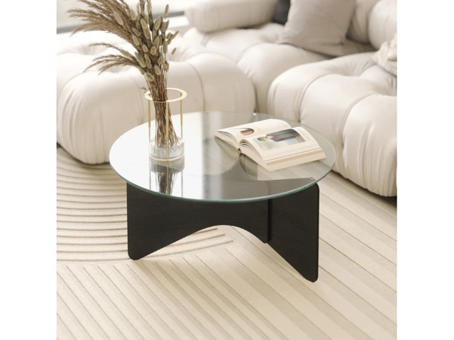 Madera, tavolino da caffè nero