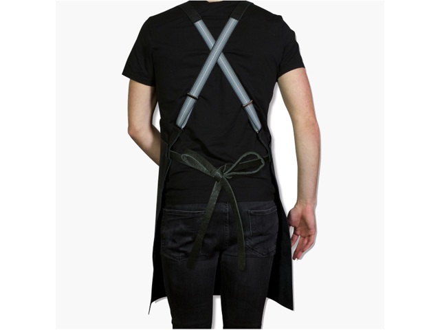 grembiule in pelle nero grembiule in pelle nero