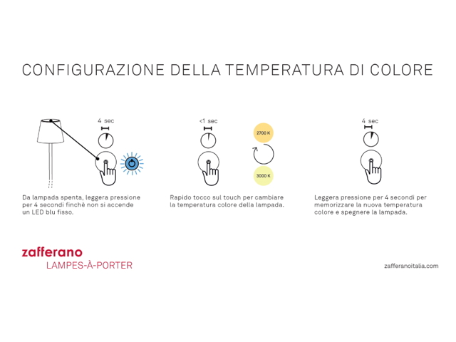Poldina pro lampada da tavolo ricaricabile di zafferano - bianco opaco