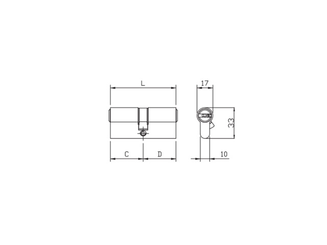 Cilindro r6 doppio profilo cod. 880930459