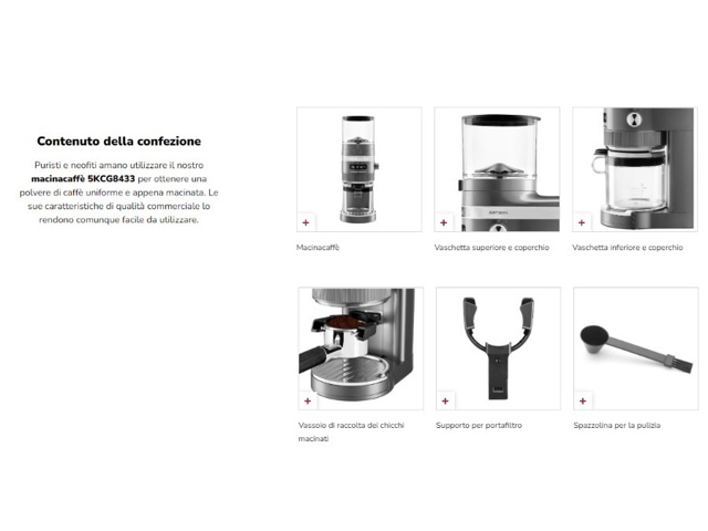 Artisan, macinacaffè - rosso mela metallizzato