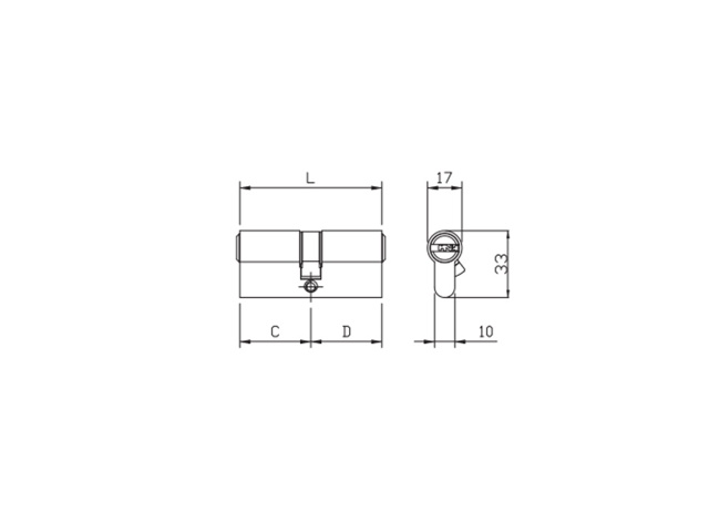 Cilindro r6 doppio profilo cod. 880928289