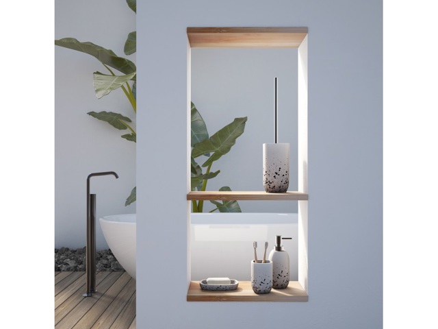 Layla, portasapone bianco opaco