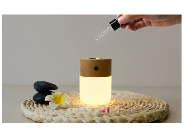 Lampada diffusore intelligente, frassino bianco
