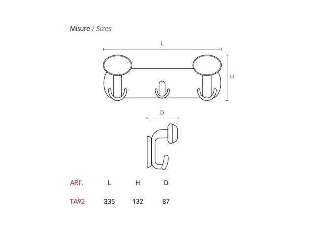 Tavoletta resina goffrata, completa di viti e tasselli, bianco