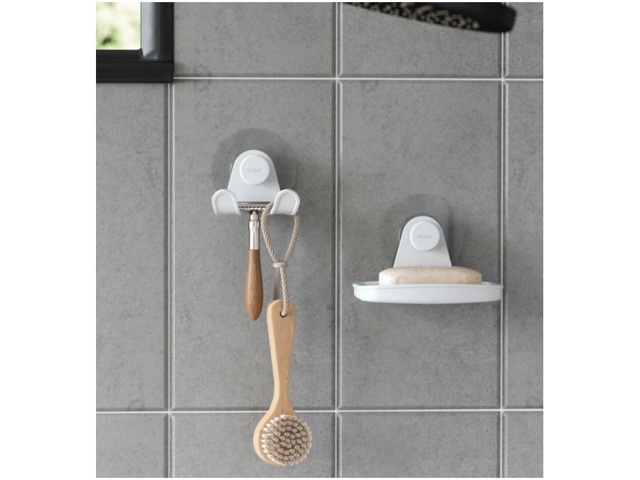 Flex, adesivo portasapone bianco