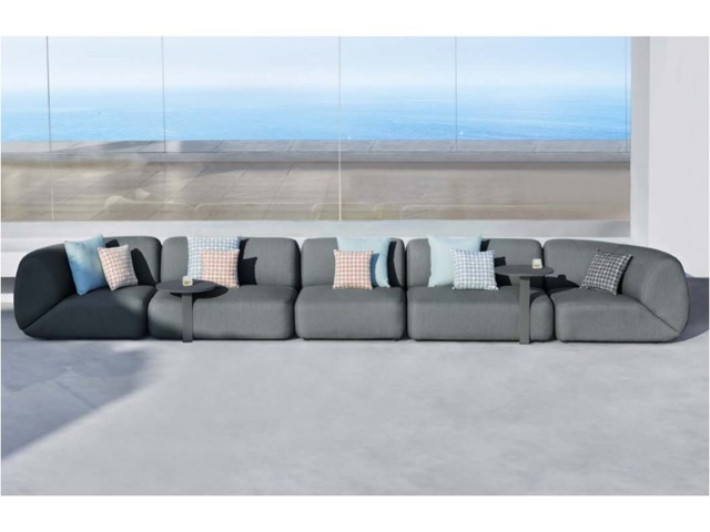 Vancouver, poltrona centrale con cuscini