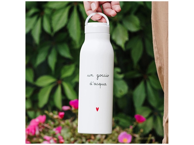 Borraccia termica un goccio d'acqua cuore - 0,5 l