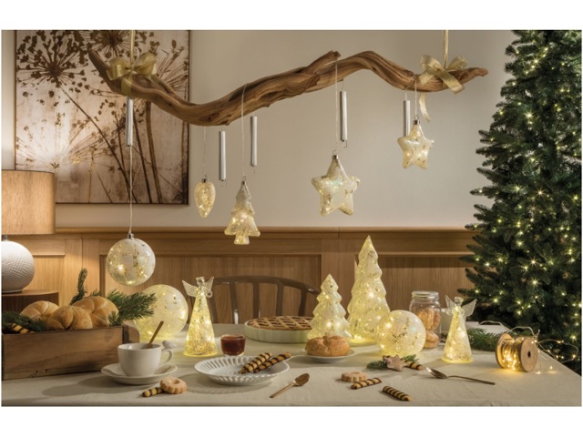 Incantesimi, stella piccola con luce led 12xh12 cm