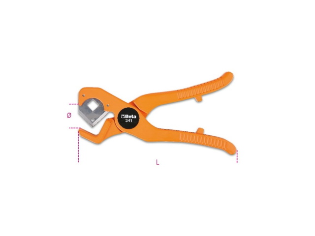 Pinza tagliatubi per tubi in materiale plastico