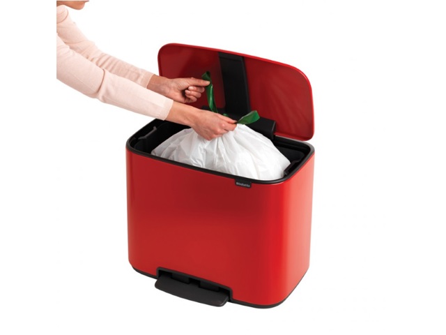 Bo pedal bin pattumiera 36 litri - passion red