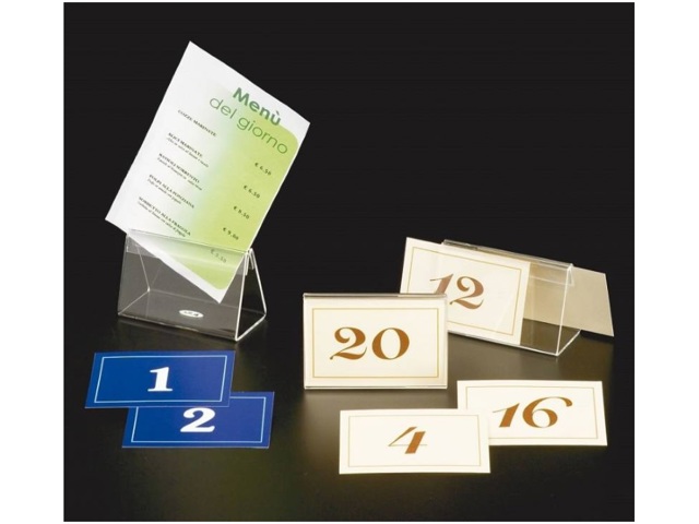 Supporto doppio in plexiglass 8,5x5 cm