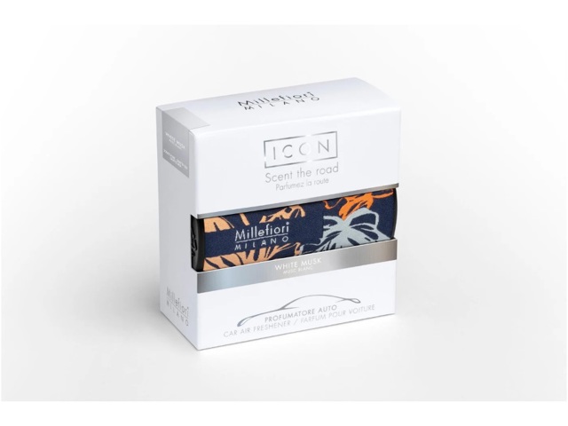 Icon, profumatore per auto textile floral - white musk