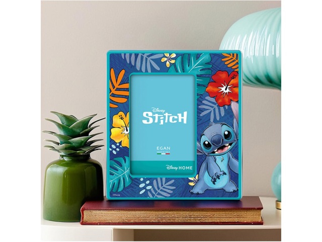 Portafoto stitch blu, 20x18 cm