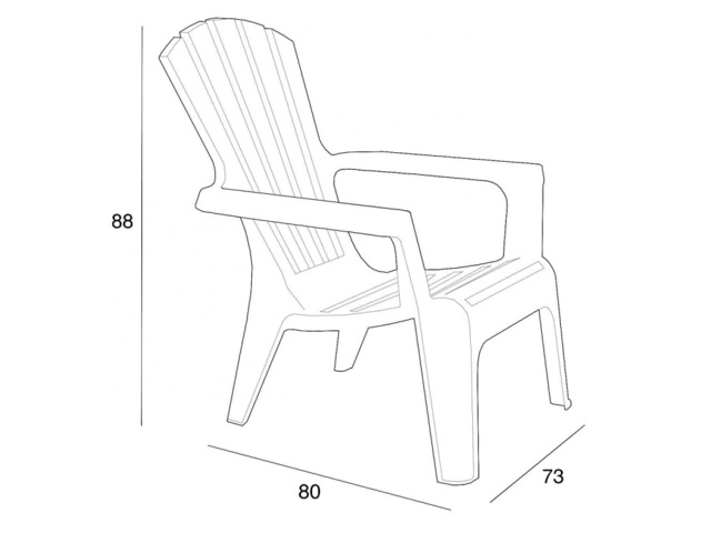 Poltrona maryland, bianco
