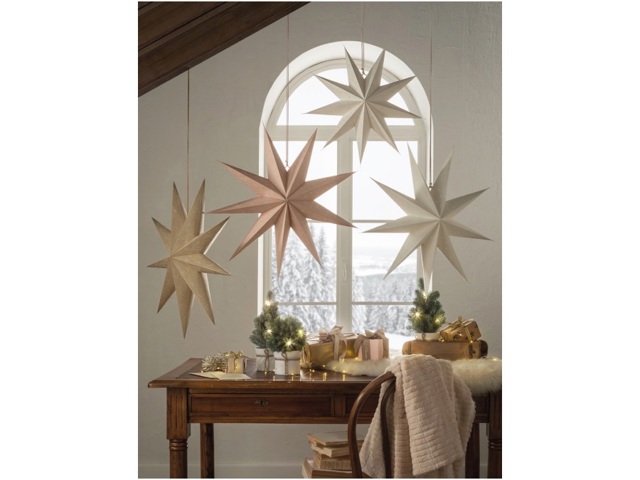 Stelle d'incanto, stella grande rosa chiaro ø60x60h cm