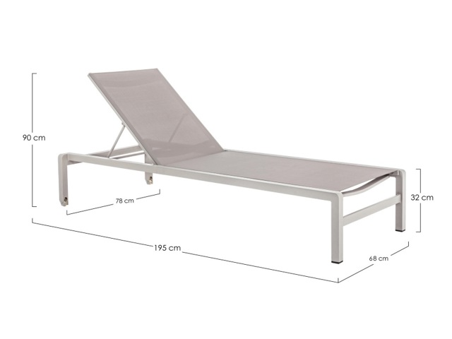 Lettino impilabile con ruote konnor rastin