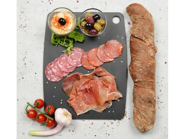 Gourmet kitchen, tagliere 20x15 cm nero