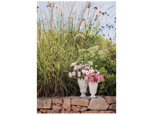 Crocus, vaso bianco - ø16x26,5h cm