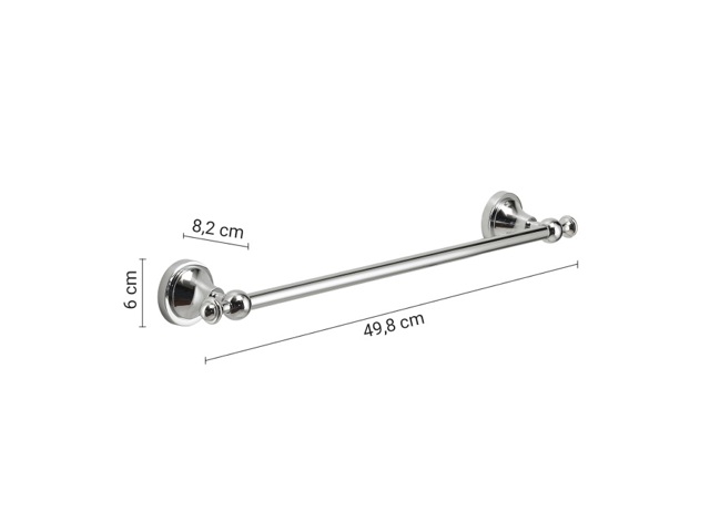 Nevis, portasalviette cromato 45 cm