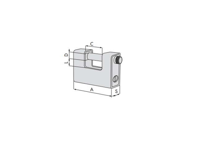 Lucchetto incamiciato locking line cod. 21810 80 0