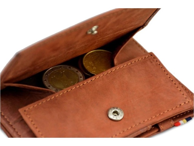 Cavare magic coin portafoglio-marrone