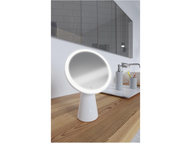 Make-up mirror, specchio con anello led