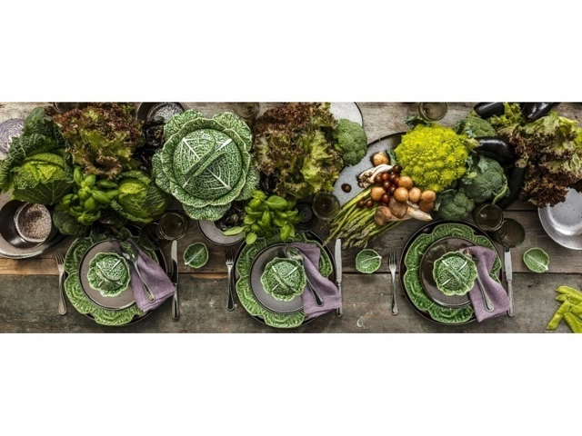 Couve, vassoio formaggi con coperchio verde