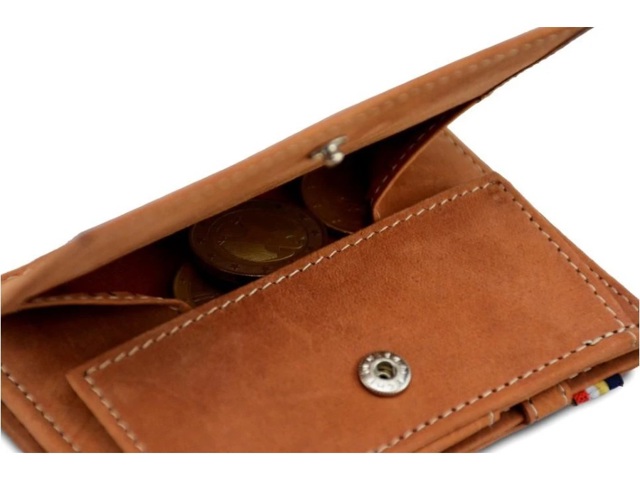 Cavare, magic coin portamonete-marrone cammello