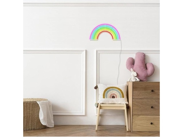 Luce neon arcobaleno