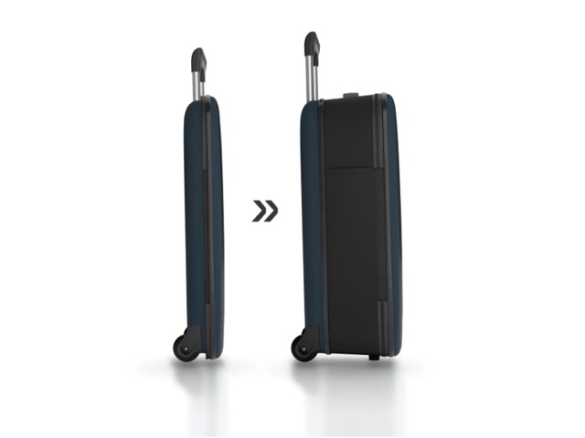 Flex vega, trolley/valigia da cabina 2 ruote - atlantic blue