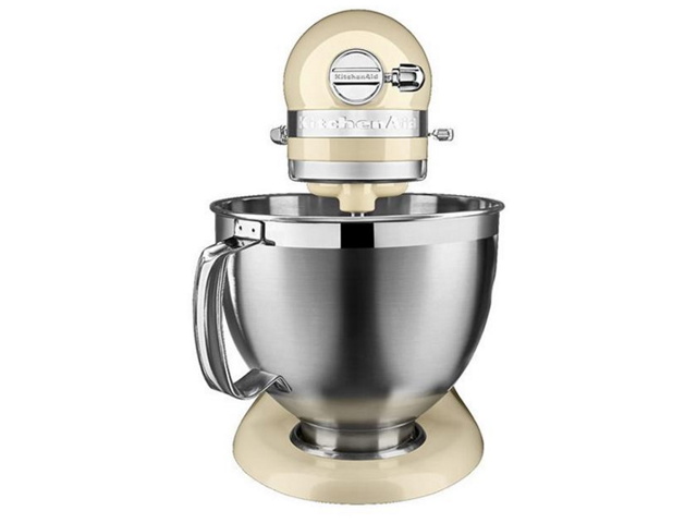 Artisan, planetaria 5ksm185pseac con testa reclinabile 4,8 lt, accessori in acciaio inox, almond cream