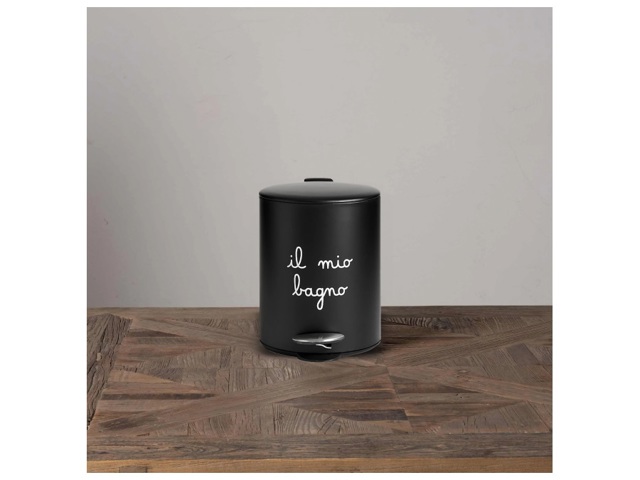 Pattumiera il mio bagno nera 5 lt