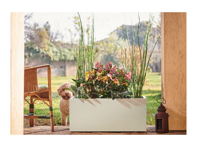 Anniversary small, fioriera mandorla 75x33xh33 cm