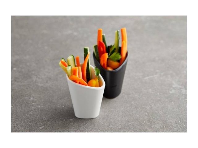 Bicchierino finger food in melamina nero, ø6x8 cm