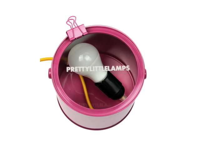 Pretty little lamp dior, ammaccata, rosa