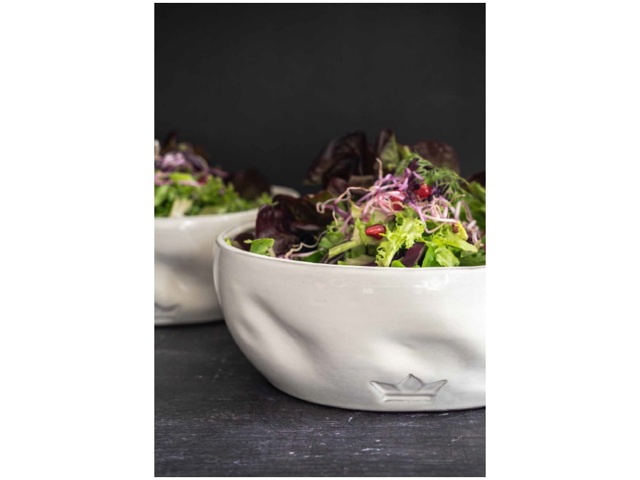 Ciotola ammaccata platino l - 800 ml