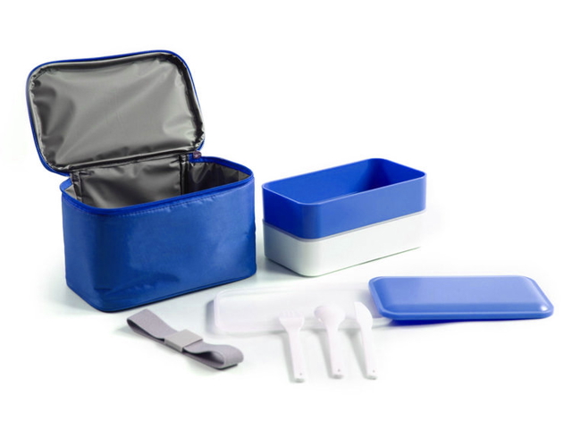 Lunch box con borsetta termica blu wd lifestyle