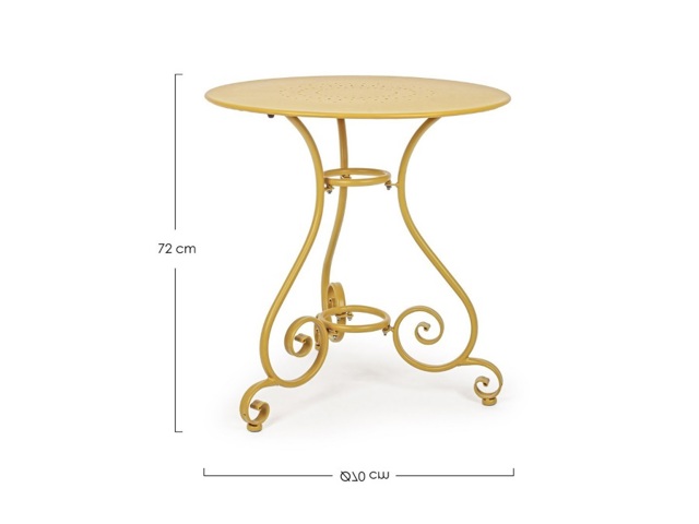 Tavolo etienne ocra ø 70 cm