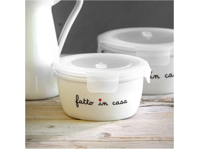 Contenitore rotondo fatto in casa - tg. m ø13x6 cm