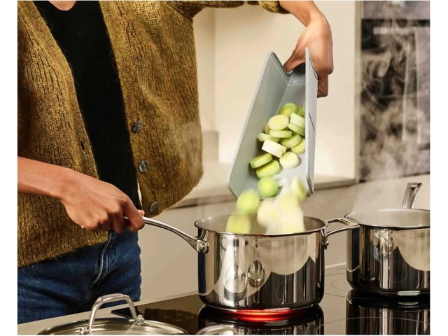 Chop2pot plus, tagliere pieghevole blu tenue